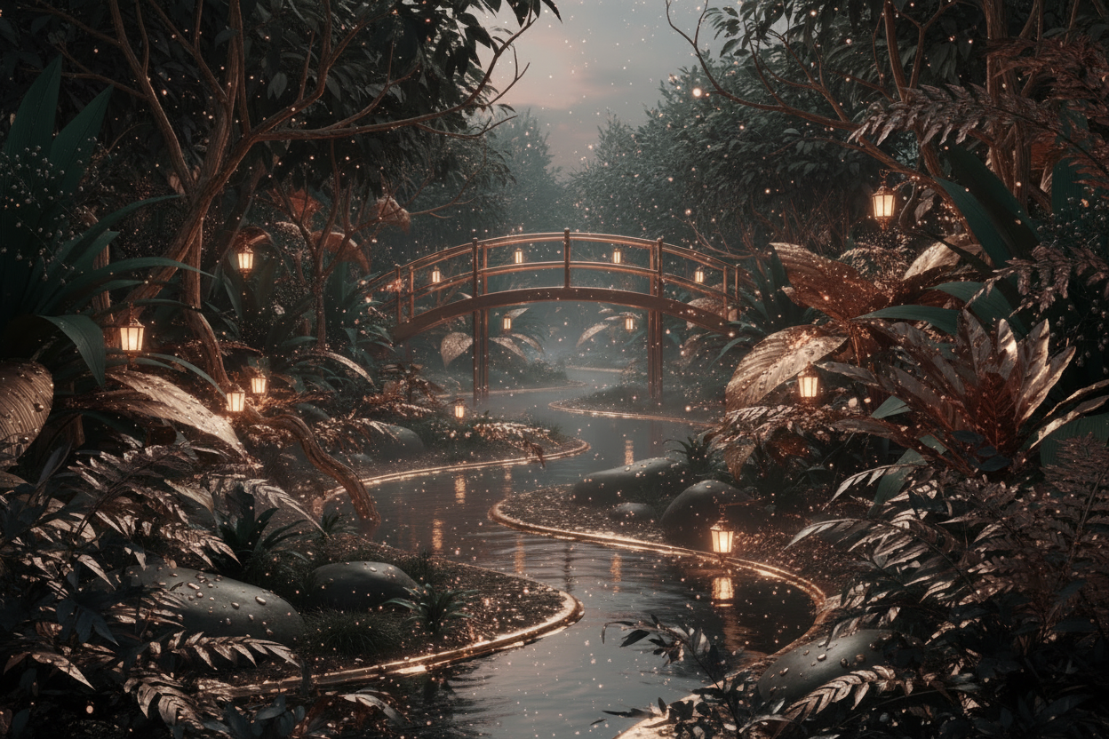 Nature creek rose et noir v2